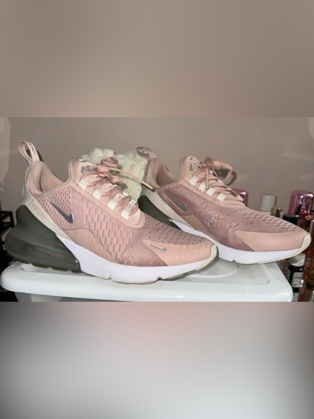 Nike 270 Women's Blush Pink Air Max Casual Running Sneakers